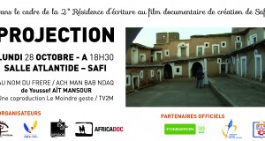 (Français) Projection – Lundi 28 octobre à 18h30 – Salle Atlantide à Safi