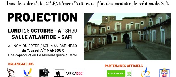 (Français) Projection – Lundi 28 octobre à 18h30 – Salle Atlantide à Safi